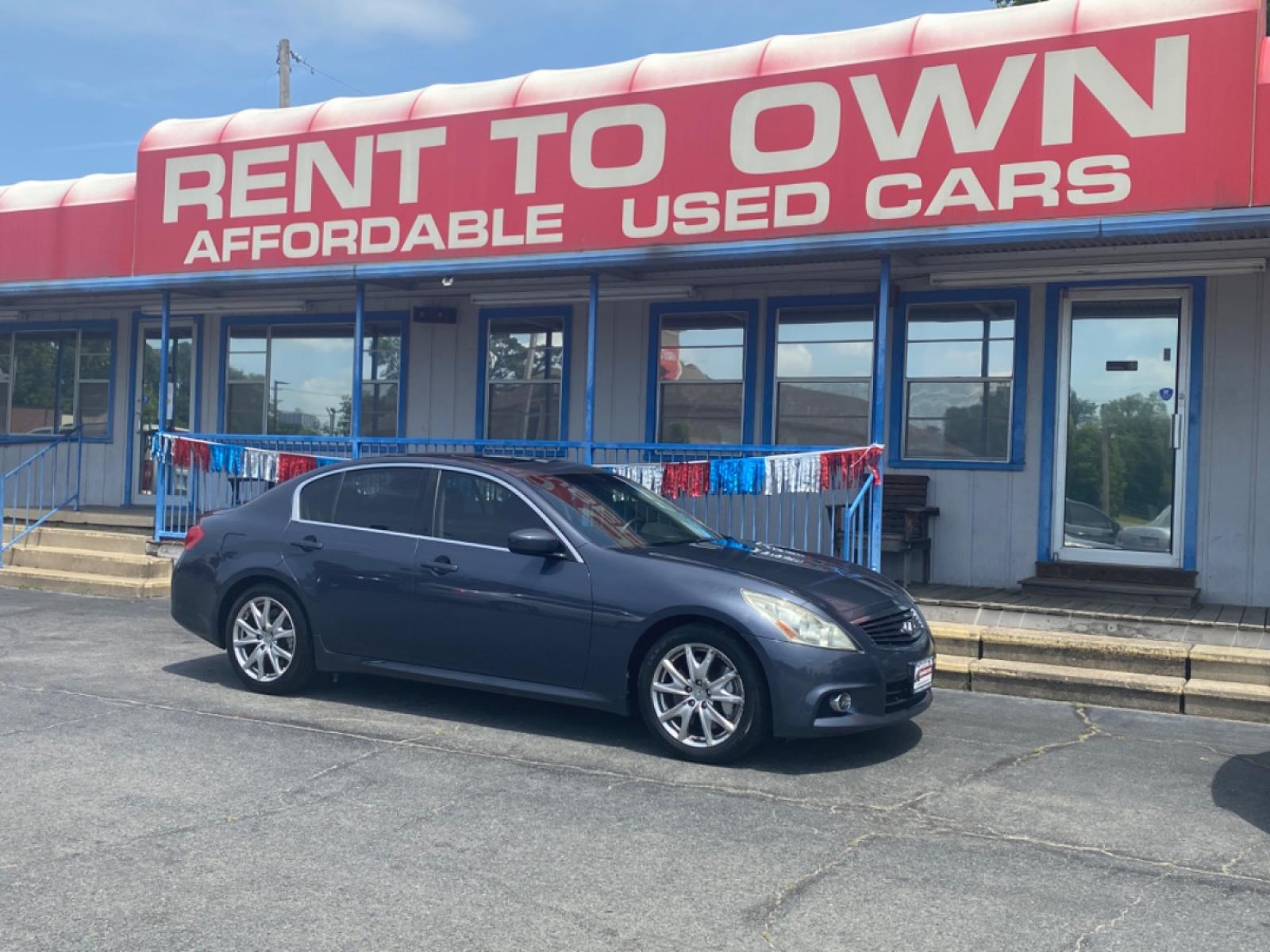2012 Blue INFINITI G (JN1CV6APXCM) with an V6, 3.7 Liter engine, Auto, 7-Spd w/Manual Md transmission, located at 815 E Broadway St, North Little Rock, AR, 72114, (501) 801-6100, 34.755993, -92.259071 - Photo #0
