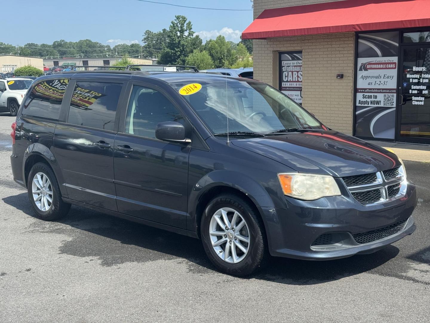 2014 Gray Dodge Grand Caravan Passenger (2C4RDGCG0ER) with an V6, Flex Fuel, 3.6 Liter engine, Automatic, 6-Spd transmission, located at 8008 Warden Rd, Sherwood, AR, 72120, (501) 801-6100, 34.830078, -92.186684 - Photo#1