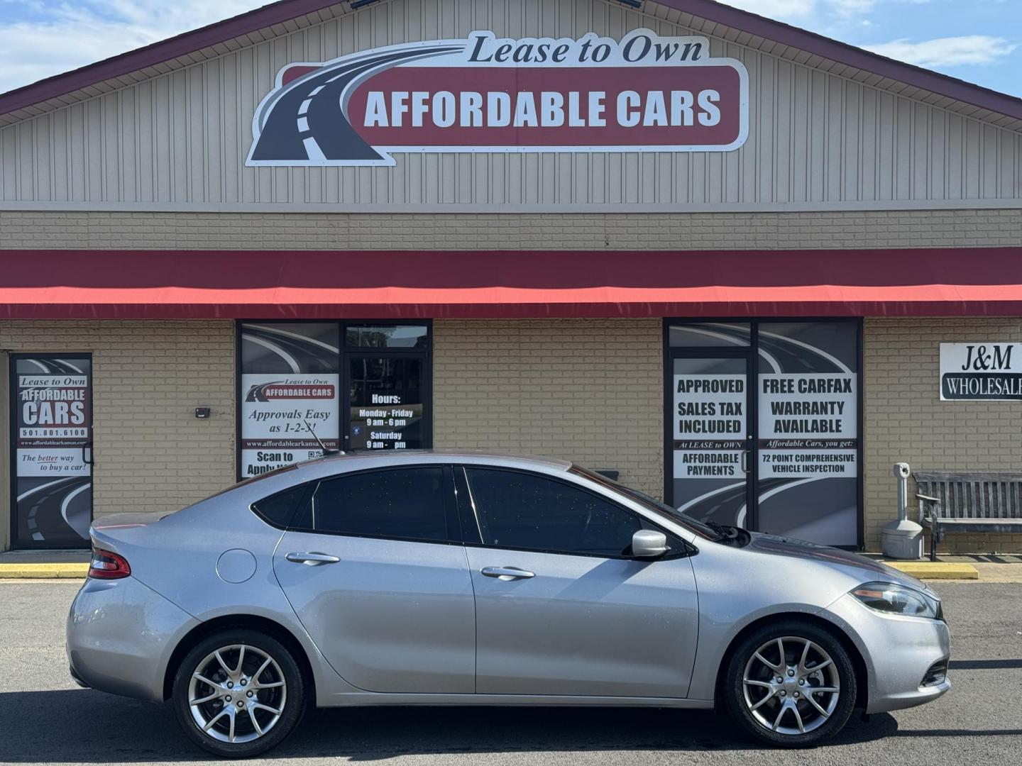 2015 Silver Dodge Dart (1C3CDFBB0FD) with an 4-Cyl, MultiAir PZEV 2.4L engine, Manual, 6-Spd transmission, located at 8008 Warden Rd, Sherwood, AR, 72120, (501) 801-6100, 34.830078, -92.186684 - Photo#0