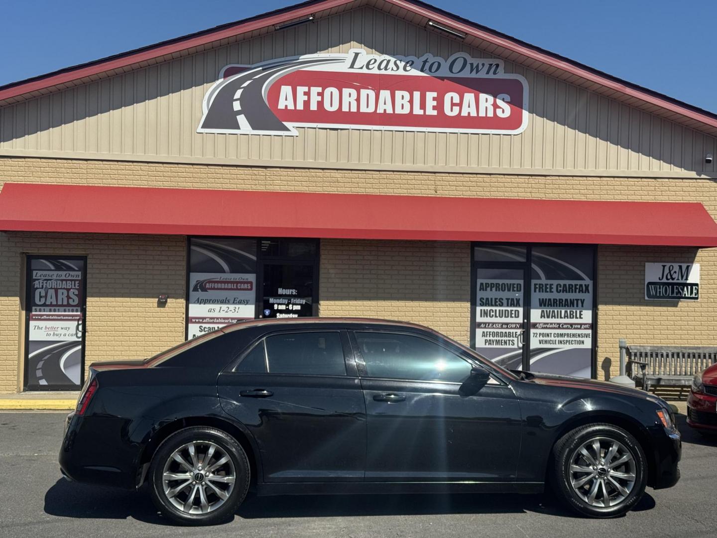 2014 Black Chrysler 300 (2C3CCAGG4EH) with an V6, 3.6 Liter engine, Automatic, 8-Spd transmission, located at 8008 Warden Rd, Sherwood, AR, 72120, (501) 801-6100, 34.830078, -92.186684 - Photo#0