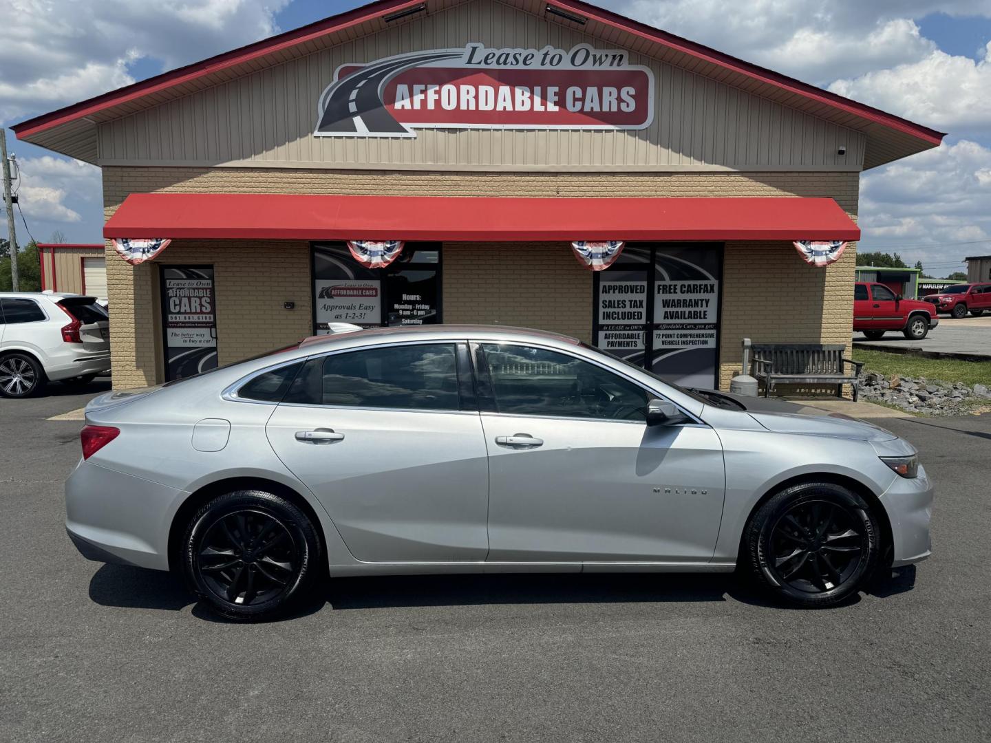 2017 Silver Chevrolet Malibu (1G1ZE5ST6HF) with an 4-Cyl, Turbo, 1.5 Liter engine, Automatic, 6-Spd transmission, located at 8008 Warden Rd, Sherwood, AR, 72120, (501) 801-6100, 34.830078, -92.186684 - Photo#0