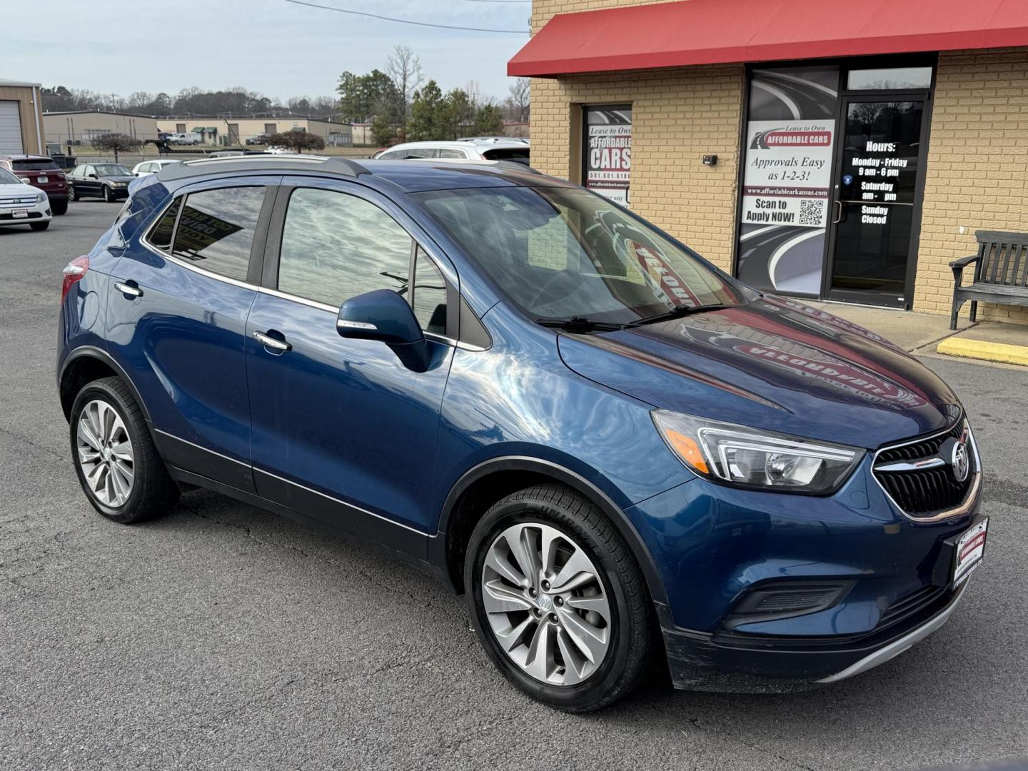 2019 Blue Buick Encore (KL4CJASB7KB) with an 4-Cyl, ECOTEC, Turbo, 1.4 Liter engine, Automatic, 6-Spd w/Overdrive and Shift Control transmission, located at 8008 Warden Rd, Sherwood, AR, 72120, (501) 801-6100, 34.830078, -92.186684 - Photo#1