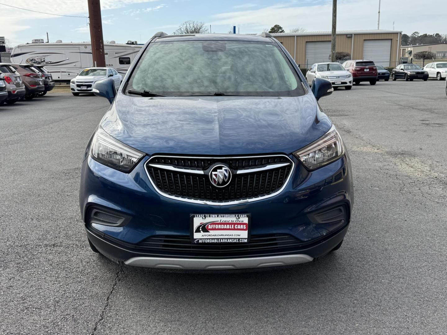 2019 Blue Buick Encore (KL4CJASB7KB) with an 4-Cyl, ECOTEC, Turbo, 1.4 Liter engine, Automatic, 6-Spd w/Overdrive and Shift Control transmission, located at 8008 Warden Rd, Sherwood, AR, 72120, (501) 801-6100, 34.830078, -92.186684 - Photo#2