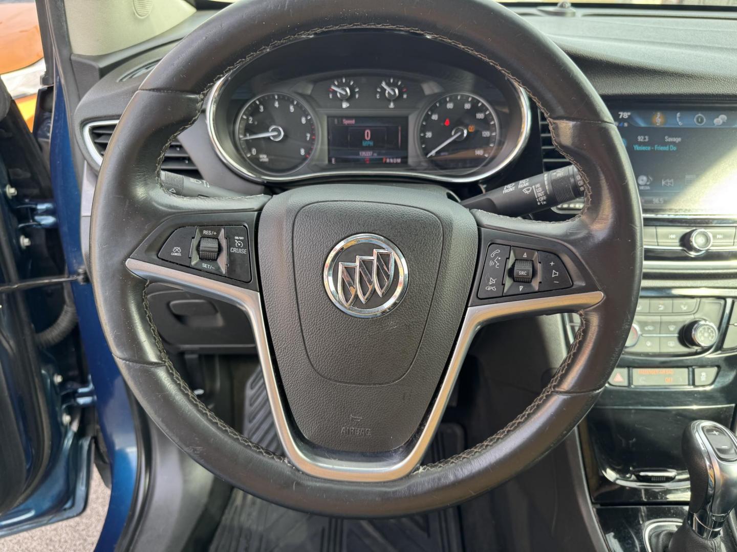 2019 Blue Buick Encore (KL4CJASB7KB) with an 4-Cyl, ECOTEC, Turbo, 1.4 Liter engine, Automatic, 6-Spd w/Overdrive and Shift Control transmission, located at 8008 Warden Rd, Sherwood, AR, 72120, (501) 801-6100, 34.830078, -92.186684 - Photo#17