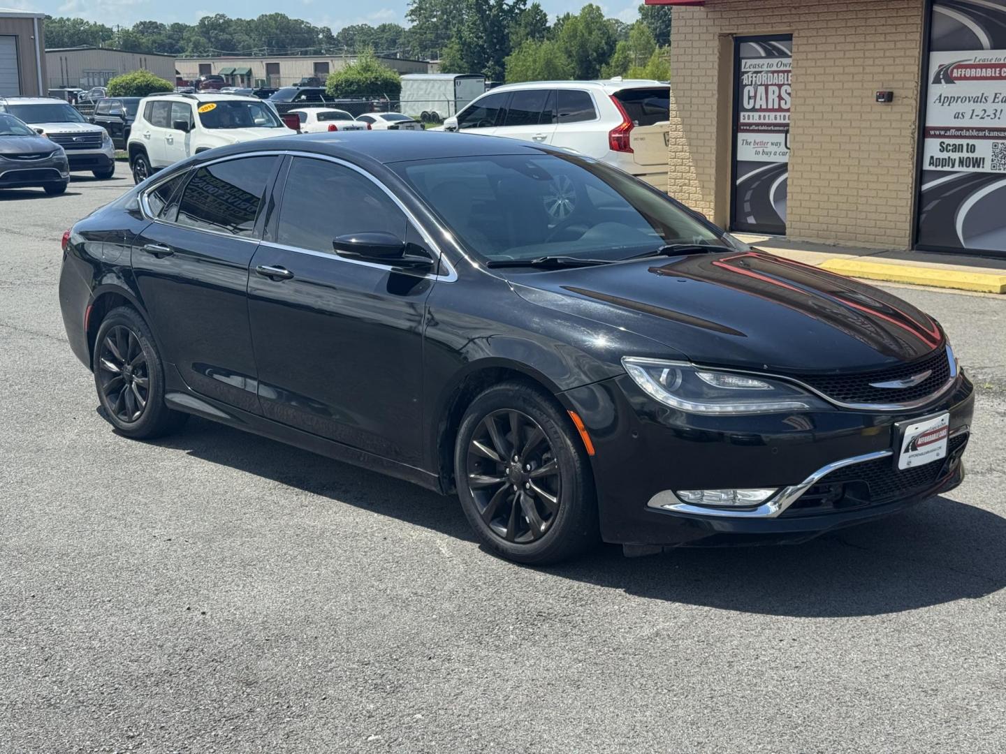 2015 Black Chrysler 200 (1C3CCCCGXFN) with an 4-Cyl, MultiAir PZEV 2.4L engine, Automatic, 9-Spd transmission, located at 8008 Warden Rd, Sherwood, AR, 72120, (501) 801-6100, 34.830078, -92.186684 - Photo#1