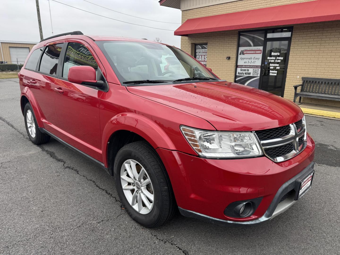 2016 Red Dodge Journey (3C4PDCBBXGT) with an 4-Cyl, 2.4 Liter engine, Auto, 6-Spd AutoStick transmission, located at 8008 Warden Rd, Sherwood, AR, 72120, (501) 801-6100, 34.830078, -92.186684 - Photo#1