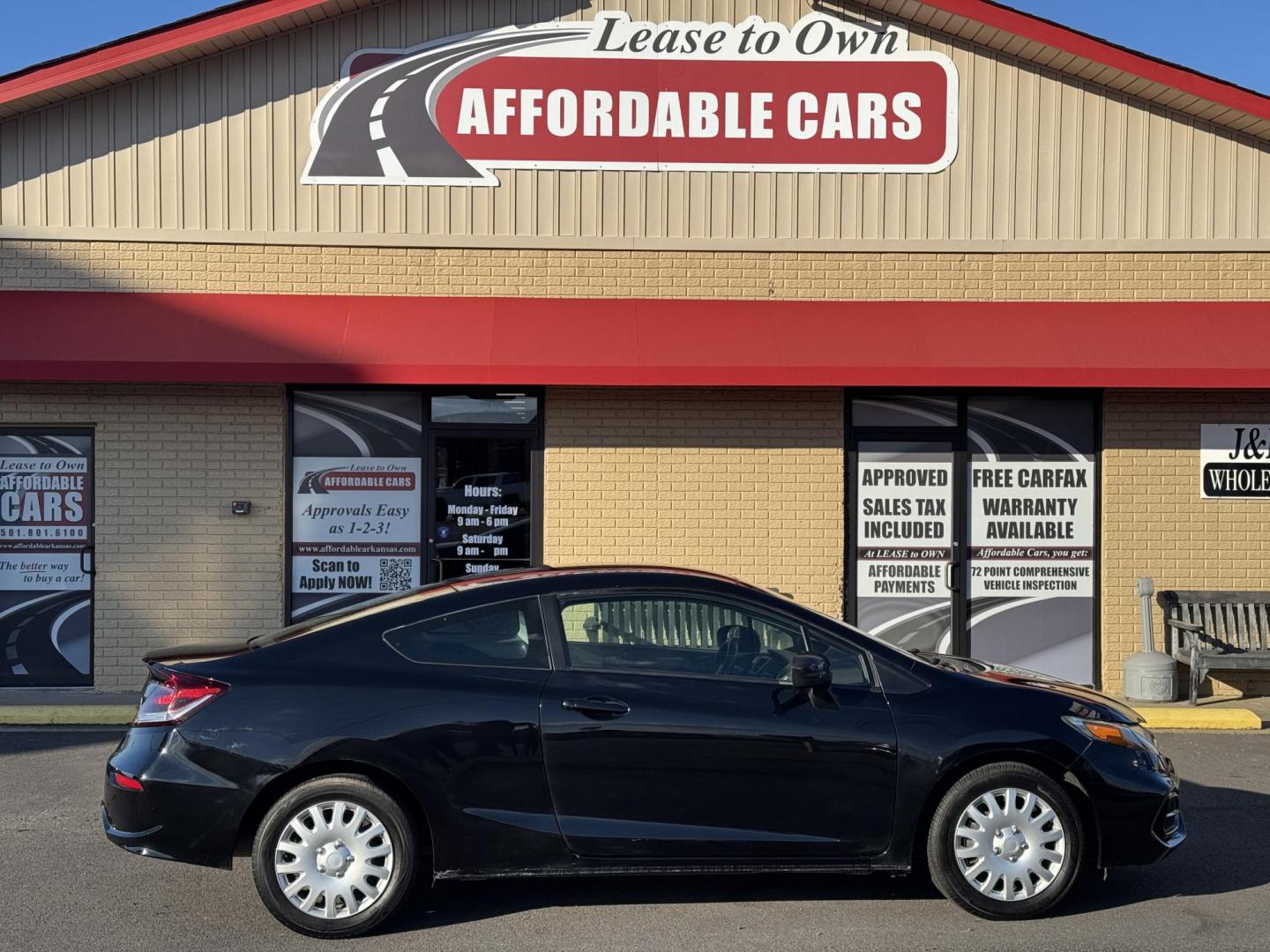 2015 Black Honda Civic (2HGFG3B51FH) with an 4-Cyl, i-VTEC, 1.8 Liter engine, Automatic, CVT transmission, located at 8008 Warden Rd, Sherwood, AR, 72120, (501) 801-6100, 34.830078, -92.186684 - Photo#0