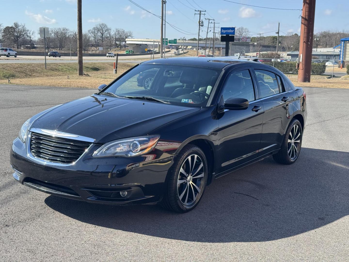 2012 Black Chrysler 200 (1C3CCBHG1CN) with an V6, Flex Fuel, 3.6 Liter engine, Automatic, 6-Spd w/Overdrive and AutoStick transmission, located at 8008 Warden Rd, Sherwood, AR, 72120, (501) 801-6100, 34.830078, -92.186684 - Photo#3