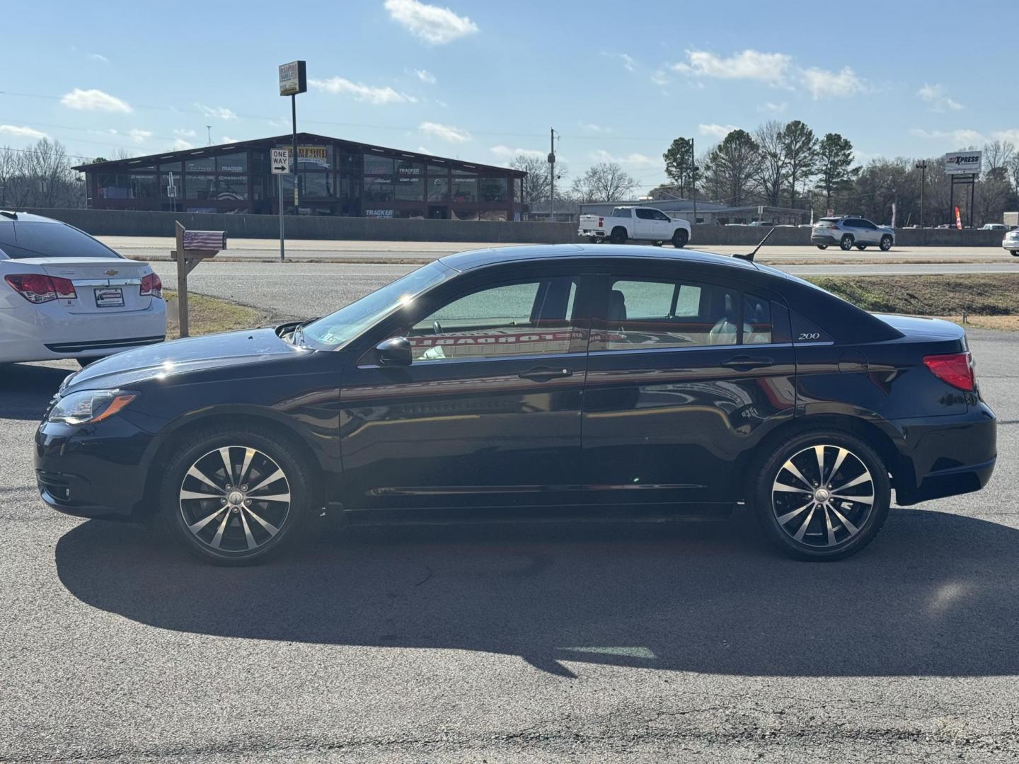 2012 Black Chrysler 200 (1C3CCBHG1CN) with an V6, Flex Fuel, 3.6 Liter engine, Automatic, 6-Spd w/Overdrive and AutoStick transmission, located at 8008 Warden Rd, Sherwood, AR, 72120, (501) 801-6100, 34.830078, -92.186684 - Photo#4