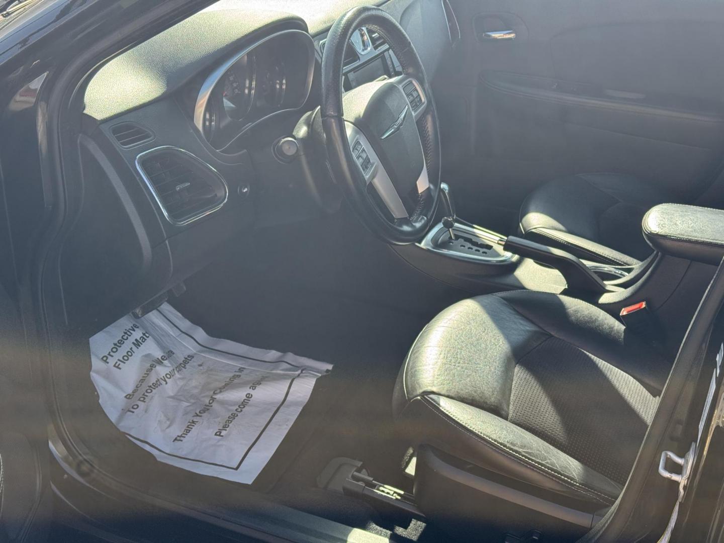 2012 Black Chrysler 200 (1C3CCBHG1CN) with an V6, Flex Fuel, 3.6 Liter engine, Automatic, 6-Spd w/Overdrive and AutoStick transmission, located at 8008 Warden Rd, Sherwood, AR, 72120, (501) 801-6100, 34.830078, -92.186684 - Photo#12