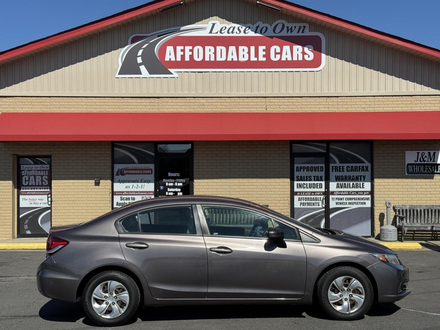 2014 Gray Honda Civic (19XFB2F51EE) with an 4-Cyl, i-VTEC, 1.8 Liter engine, Automatic, CVT transmission, located at 8008 Warden Rd, Sherwood, AR, 72120, (501) 801-6100, 34.830078, -92.186684 - Photo#0