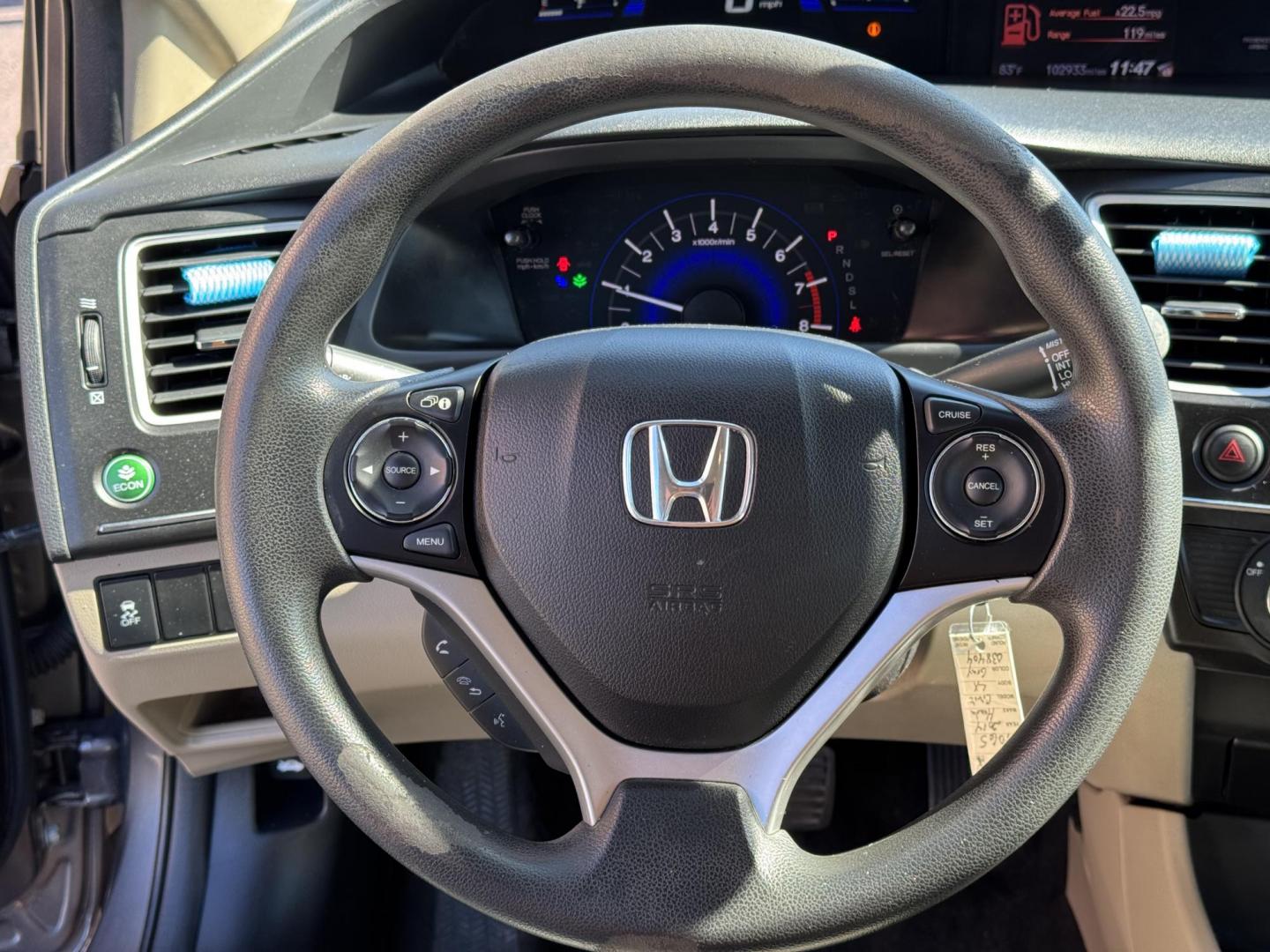 2014 Gray Honda Civic (19XFB2F51EE) with an 4-Cyl, i-VTEC, 1.8 Liter engine, Automatic, CVT transmission, located at 8008 Warden Rd, Sherwood, AR, 72120, (501) 801-6100, 34.830078, -92.186684 - Photo#16
