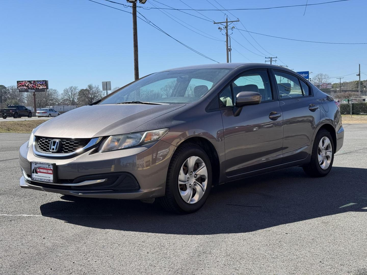2014 Gray Honda Civic (19XFB2F51EE) with an 4-Cyl, i-VTEC, 1.8 Liter engine, Automatic, CVT transmission, located at 8008 Warden Rd, Sherwood, AR, 72120, (501) 801-6100, 34.830078, -92.186684 - Photo#3