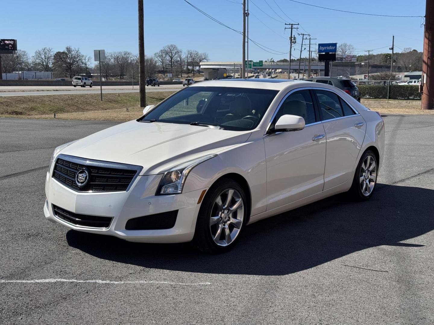 2014 White Cadillac ATS (1G6AB5R31E0) with an V6, Flex Fuel, 3.6 Liter engine, Automatic, 6-Spd transmission, located at 8008 Warden Rd, Sherwood, AR, 72120, (501) 801-6100, 34.830078, -92.186684 - Photo#3