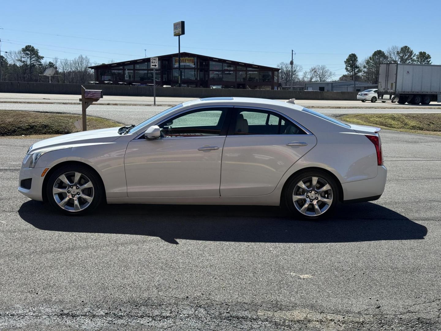 2014 White Cadillac ATS (1G6AB5R31E0) with an V6, Flex Fuel, 3.6 Liter engine, Automatic, 6-Spd transmission, located at 8008 Warden Rd, Sherwood, AR, 72120, (501) 801-6100, 34.830078, -92.186684 - Photo#4