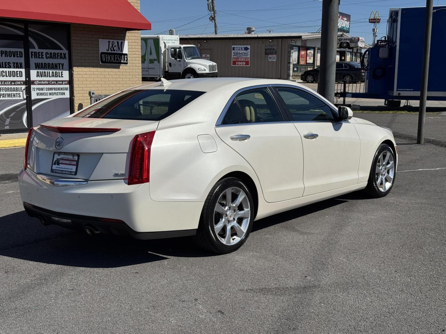 2014 White Cadillac ATS (1G6AB5R31E0) with an V6, Flex Fuel, 3.6 Liter engine, Automatic, 6-Spd transmission, located at 8008 Warden Rd, Sherwood, AR, 72120, (501) 801-6100, 34.830078, -92.186684 - Photo#7