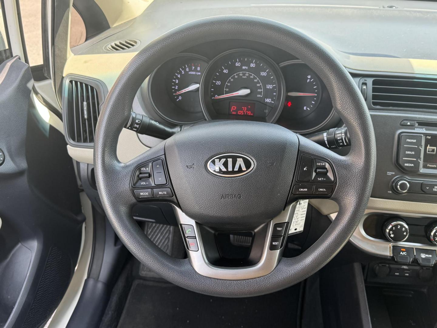 2013 White Kia Rio (KNADM4A34D6) with an 4-Cyl, 1.6 Liter engine, Automatic, 6-Spd transmission, located at 8008 Warden Rd, Sherwood, AR, 72120, (501) 801-6100, 34.830078, -92.186684 - Photo#13