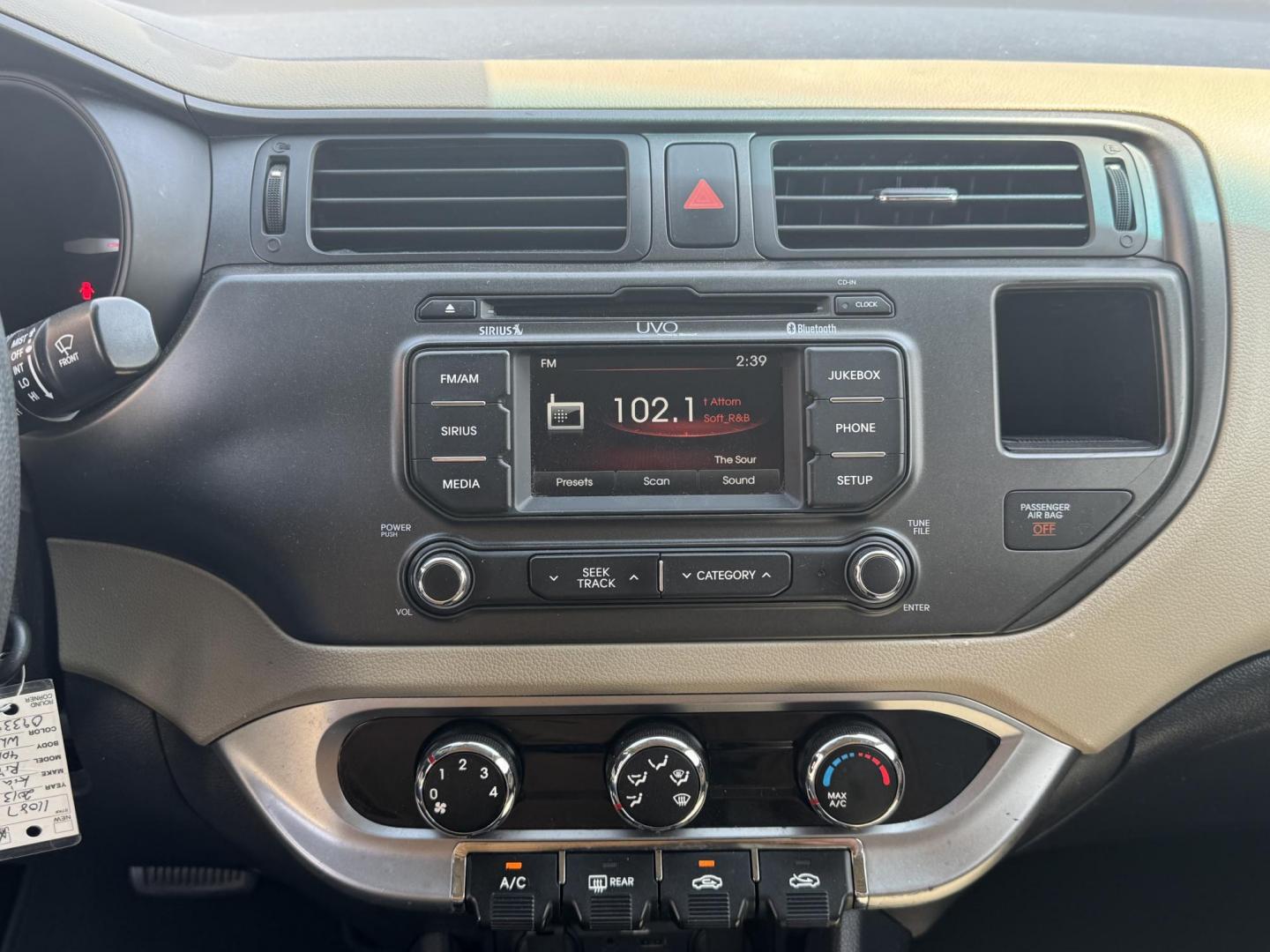 2013 White Kia Rio (KNADM4A34D6) with an 4-Cyl, 1.6 Liter engine, Automatic, 6-Spd transmission, located at 8008 Warden Rd, Sherwood, AR, 72120, (501) 801-6100, 34.830078, -92.186684 - Photo#20