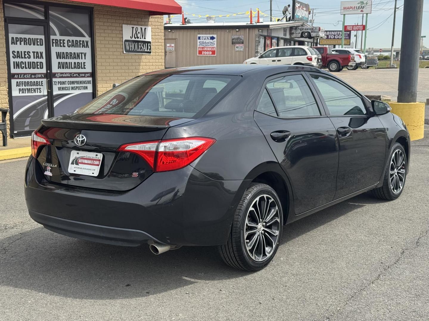 2015 Black Toyota Corolla (2T1BURHEXFC) with an 4-Cyl, 1.8 Liter engine, Auto, CVTi-S Manual transmission, located at 8008 Warden Rd, Sherwood, AR, 72120, (501) 801-6100, 34.830078, -92.186684 - Photo#7