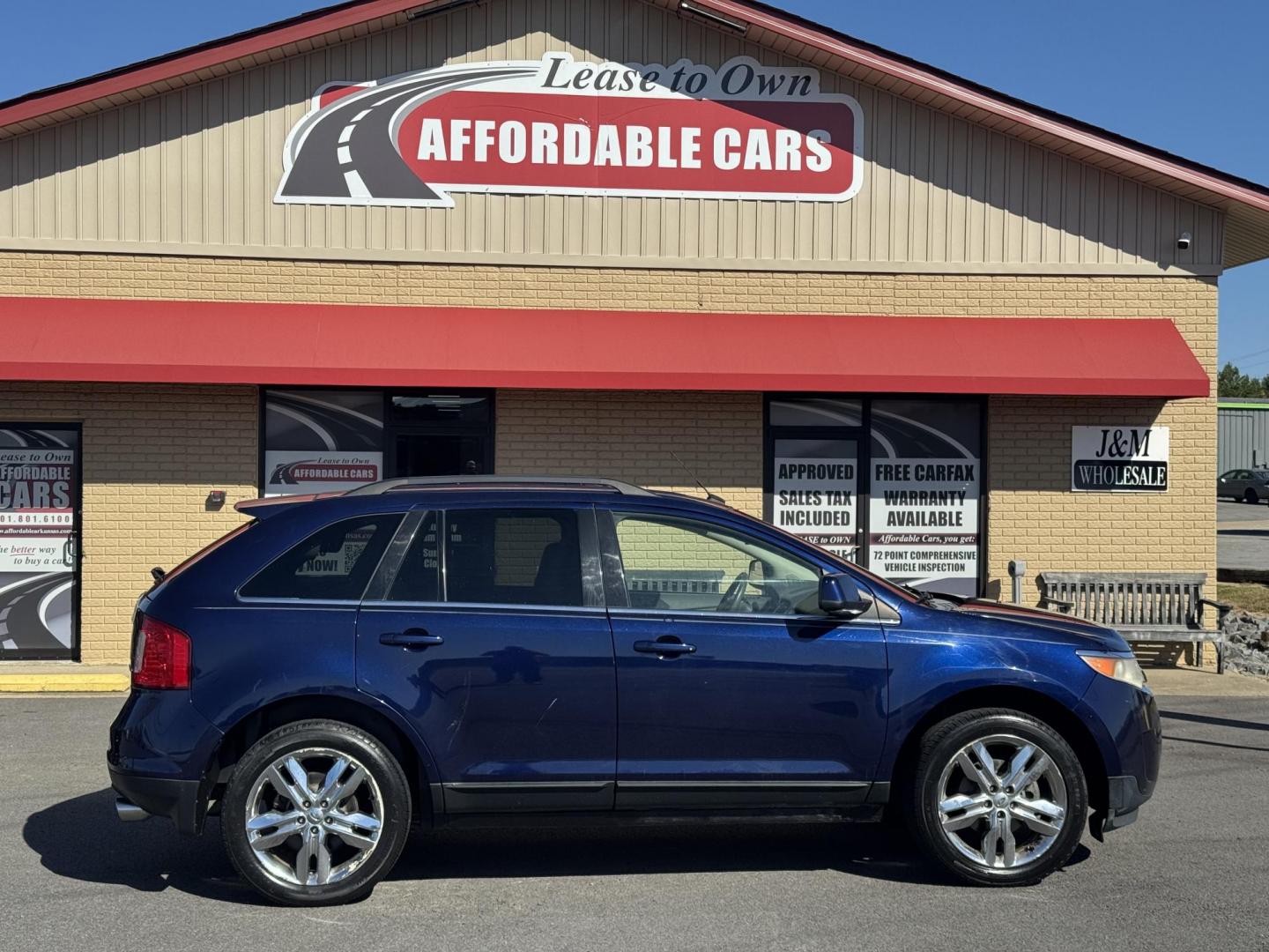 2011 Blue Ford Edge (2FMDK3KC5BB) with an V6, 3.5 Liter engine, Automatic, 6-Spd w/Overdrive transmission, located at 8008 Warden Rd, Sherwood, AR, 72120, (501) 801-6100, 34.830078, -92.186684 - Photo#0
