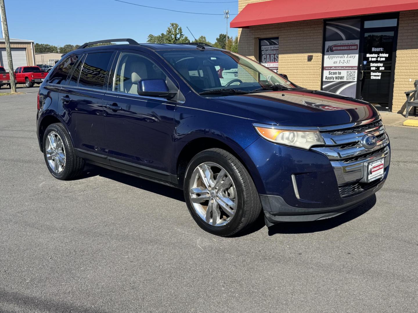 2011 Blue Ford Edge (2FMDK3KC5BB) with an V6, 3.5 Liter engine, Automatic, 6-Spd w/Overdrive transmission, located at 8008 Warden Rd, Sherwood, AR, 72120, (501) 801-6100, 34.830078, -92.186684 - Photo#1