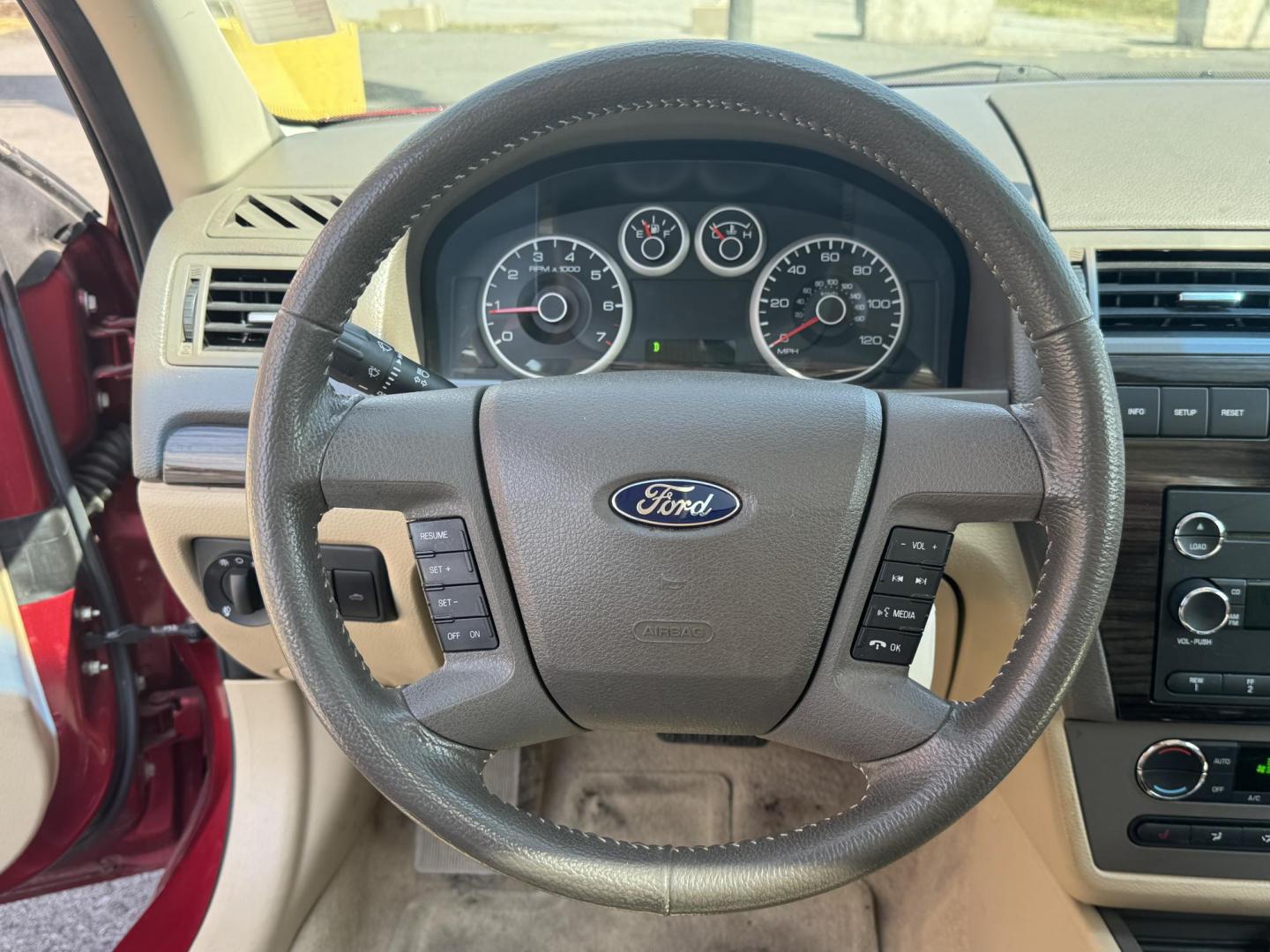 2009 Maroon Ford Fusion (3FAHP08139R) with an V6, 3.0 Liter engine, Automatic, 6-Spd w/Overdrive transmission, located at 8008 Warden Rd, Sherwood, AR, 72120, (501) 801-6100, 34.830078, -92.186684 - Photo#13