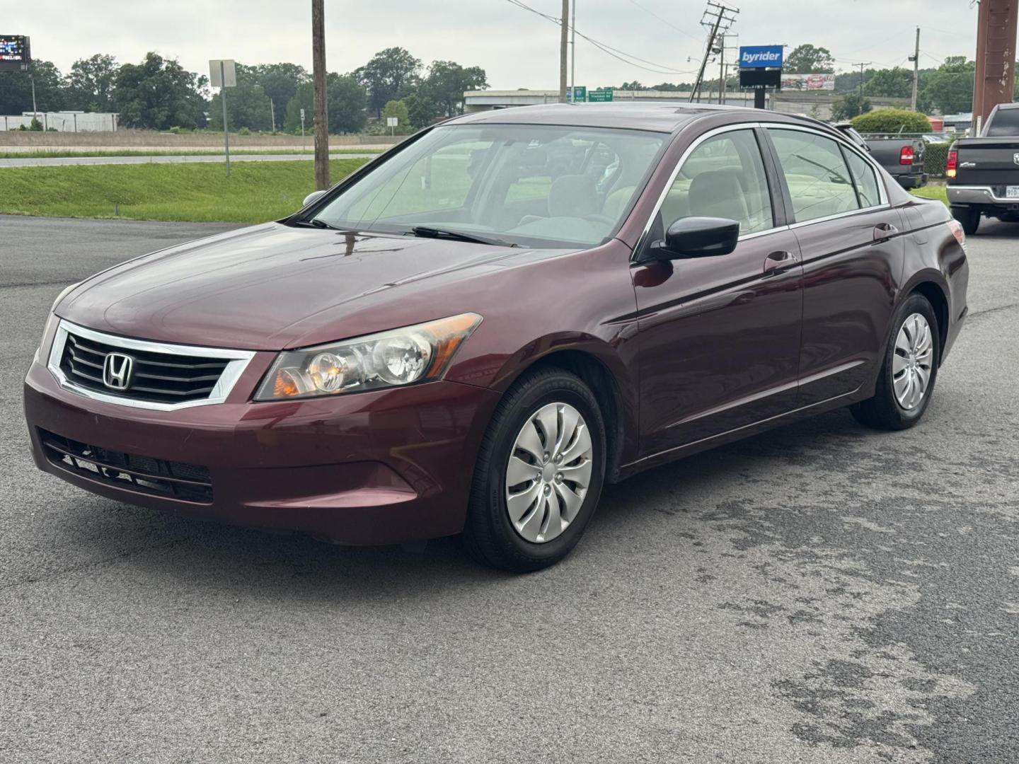2008 Maroon Honda Accord (JHMCP26348C) with an 4-Cyl, i-VTEC, 2.4L engine, Auto, 5-Spd Overdrive transmission, located at 8008 Warden Rd, Sherwood, AR, 72120, (501) 801-6100, 34.830078, -92.186684 - Photo#3
