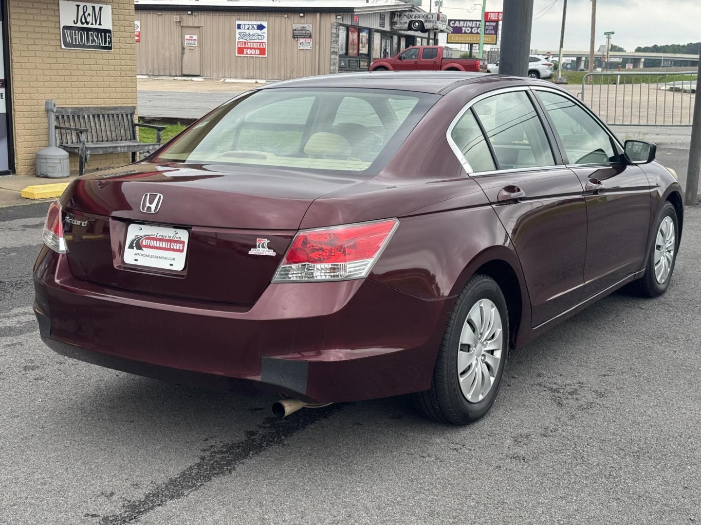 2008 Maroon Honda Accord (JHMCP26348C) with an 4-Cyl, i-VTEC, 2.4L engine, Auto, 5-Spd Overdrive transmission, located at 8008 Warden Rd, Sherwood, AR, 72120, (501) 801-6100, 34.830078, -92.186684 - Photo#7