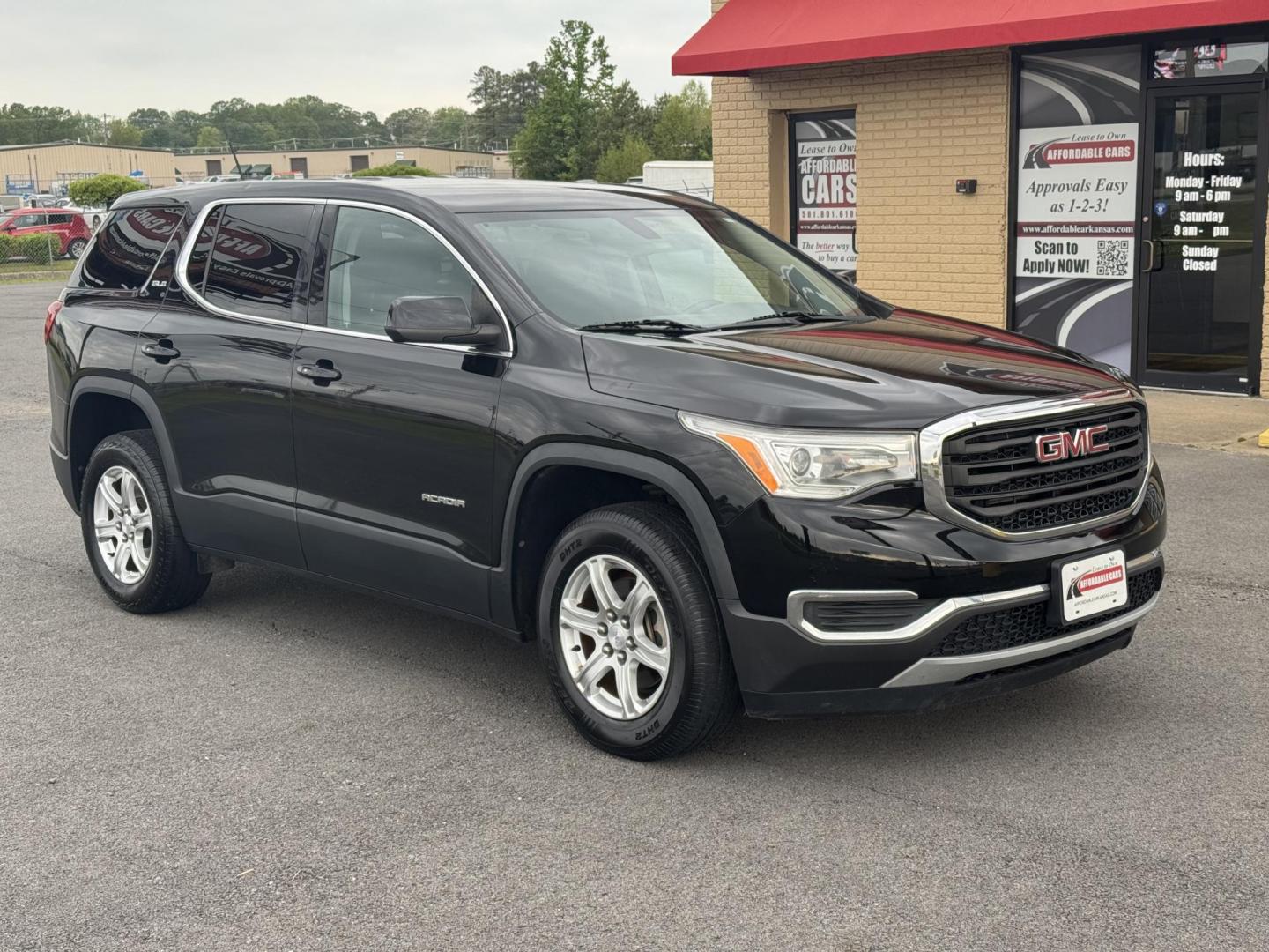 2017 Black GMC Acadia (1GKKNRLA5HZ) with an 4-Cyl, 2.5 Liter engine, Automatic, 6-Spd transmission, located at 8008 Warden Rd, Sherwood, AR, 72120, (501) 801-6100, 34.830078, -92.186684 - Photo#1