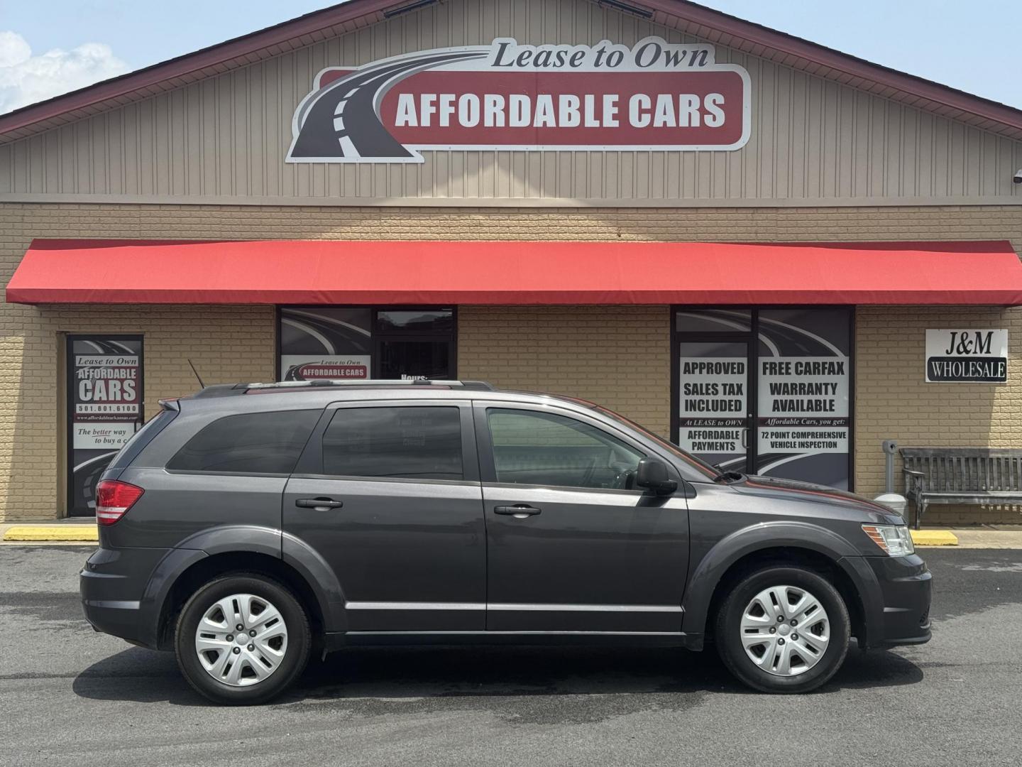 2017 Gray Dodge Journey (3C4PDCAB9HT) with an 4-Cyl, 2.4 Liter engine, Auto, 4-Spd AutoStick transmission, located at 8008 Warden Rd, Sherwood, AR, 72120, (501) 801-6100, 34.830078, -92.186684 - Photo#0