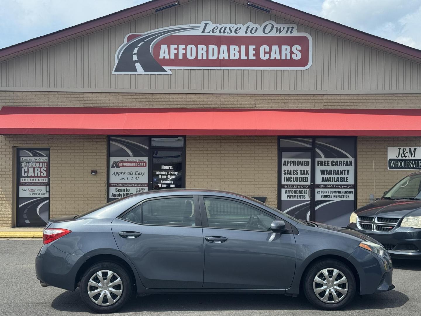 2014 Blue Toyota Corolla (5YFBURHE0EP) with an 4-Cyl, 1.8 Liter engine, Automatic, CVTi-S transmission, located at 8008 Warden Rd, Sherwood, AR, 72120, (501) 801-6100, 34.830078, -92.186684 - Photo#0