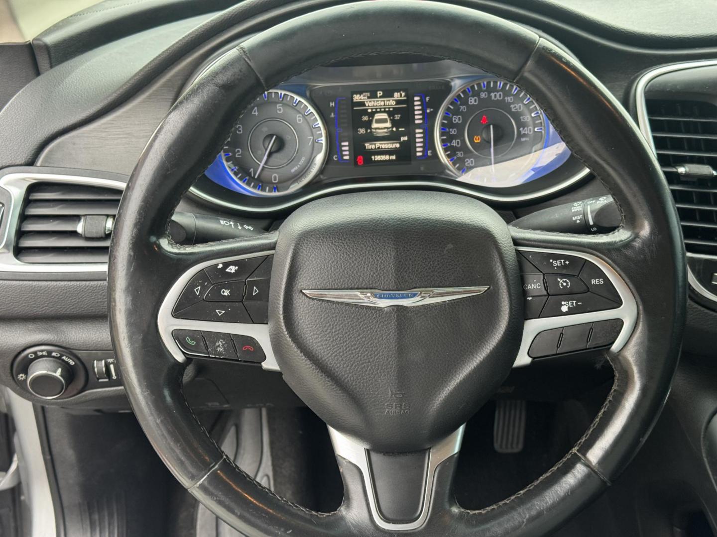 2015 Gray Chrysler 200 (1C3CCCAB7FN) with an 4-Cyl, MultiAir, 2.4L engine, Automatic, 9-Spd transmission, located at 8008 Warden Rd, Sherwood, AR, 72120, (501) 801-6100, 34.830078, -92.186684 - Photo#16