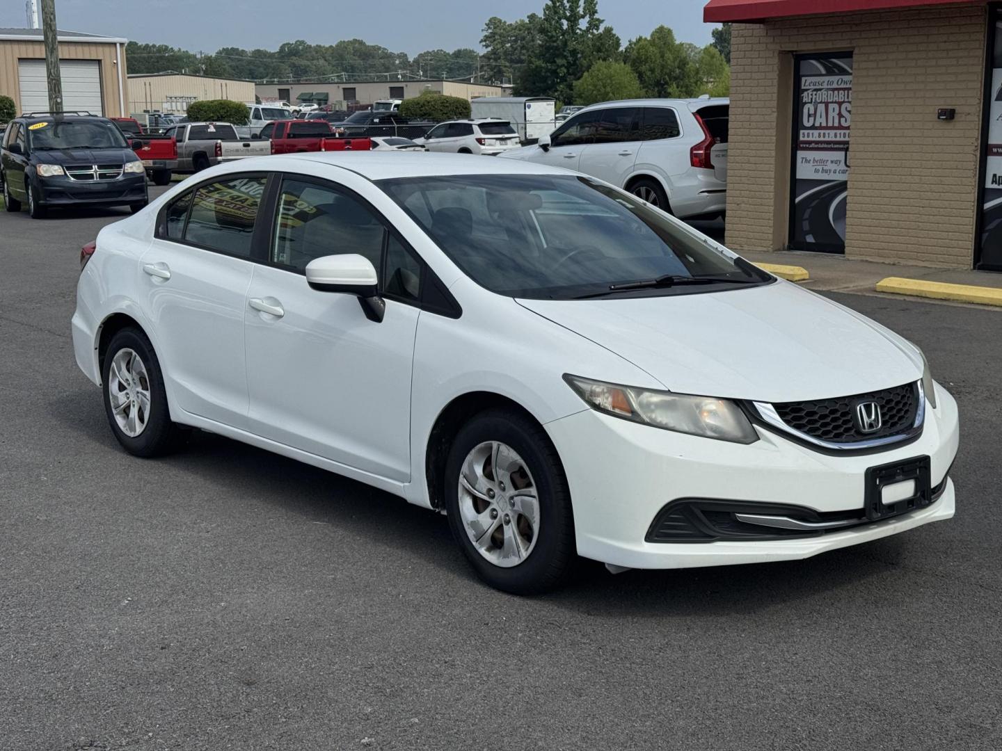 2014 White Honda Civic (19XFB2F55EE) with an 4-Cyl, i-VTEC, 1.8 Liter engine, Automatic, CVT transmission, located at 8008 Warden Rd, Sherwood, AR, 72120, (501) 801-6100, 34.830078, -92.186684 - Photo#1