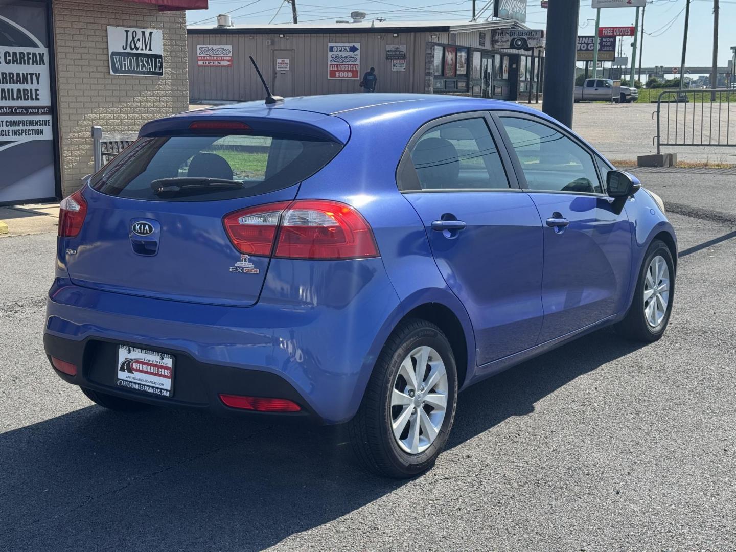 2012 Blue Kia Rio (KNADN5A34C6) with an 4-Cyl, 1.6 Liter engine, Automatic, 6-Spd w/Overdrive transmission, located at 8008 Warden Rd, Sherwood, AR, 72120, (501) 801-6100, 34.830078, -92.186684 - Photo#7