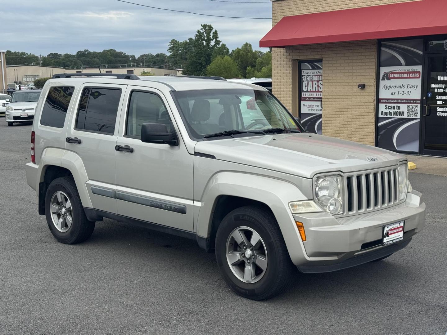 2008 Tan Jeep Liberty (1J8GP28K78W) with an V6, 3.7 Liter engine, Automatic, 4-Spd w/Overdrive transmission, located at 8008 Warden Rd, Sherwood, AR, 72120, (501) 801-6100, 34.830078, -92.186684 - Photo#1