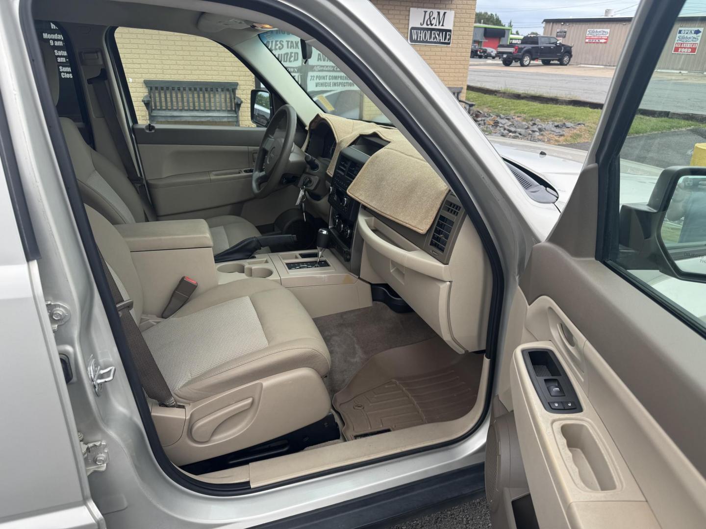 2008 Tan Jeep Liberty (1J8GP28K78W) with an V6, 3.7 Liter engine, Automatic, 4-Spd w/Overdrive transmission, located at 8008 Warden Rd, Sherwood, AR, 72120, (501) 801-6100, 34.830078, -92.186684 - Photo#8