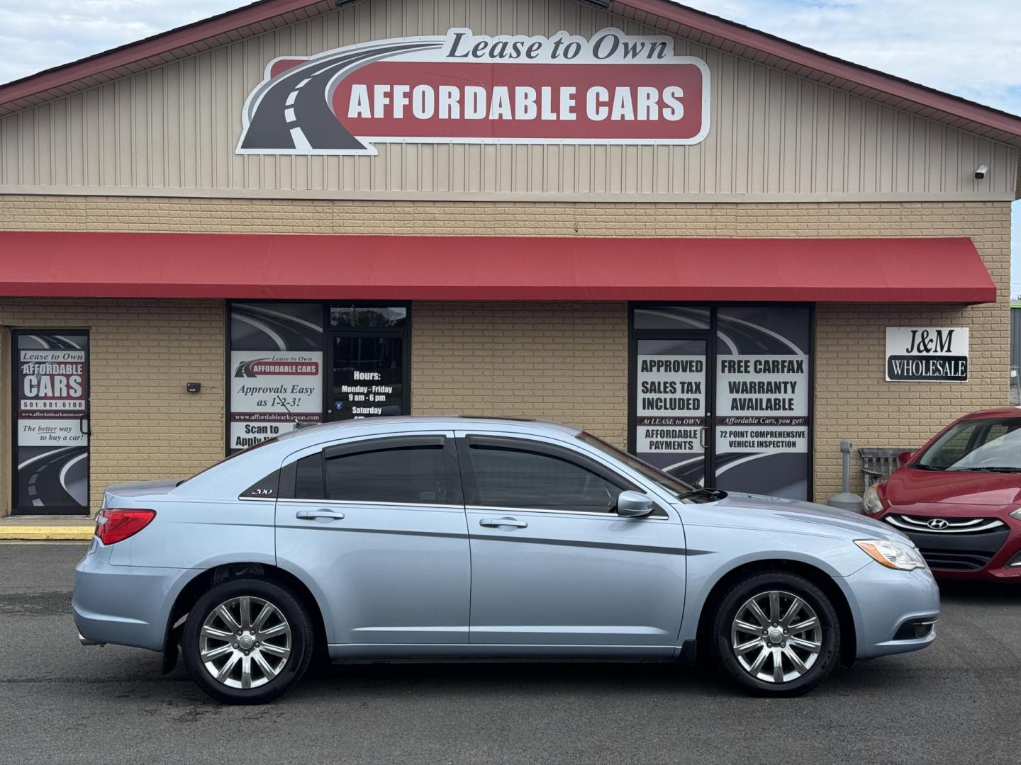 2013 Blue Chrysler 200 (1C3CCBBB2DN) with an 4-Cyl, 2.4 Liter engine, Automatic, 6-Spd w/AutoStick transmission, located at 8008 Warden Rd, Sherwood, AR, 72120, (501) 801-6100, 34.830078, -92.186684 - Photo#0