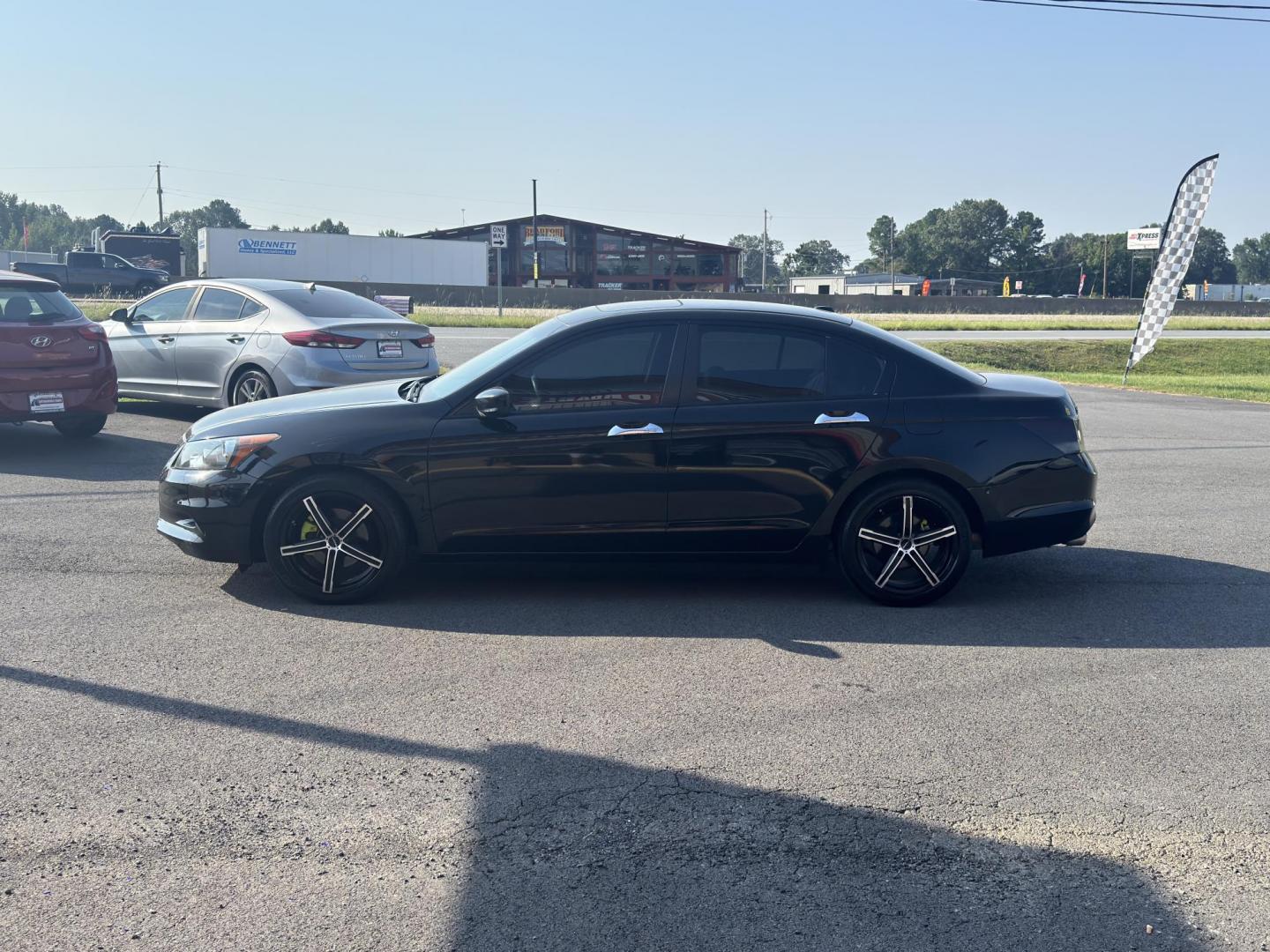 2012 Black Honda Accord (1HGCP3F89CA) with an V6, VTEC, 3.5 Liter engine, Automatic, 5-Spd transmission, located at 8008 Warden Rd, Sherwood, AR, 72120, (501) 801-6100, 34.830078, -92.186684 - Photo#4