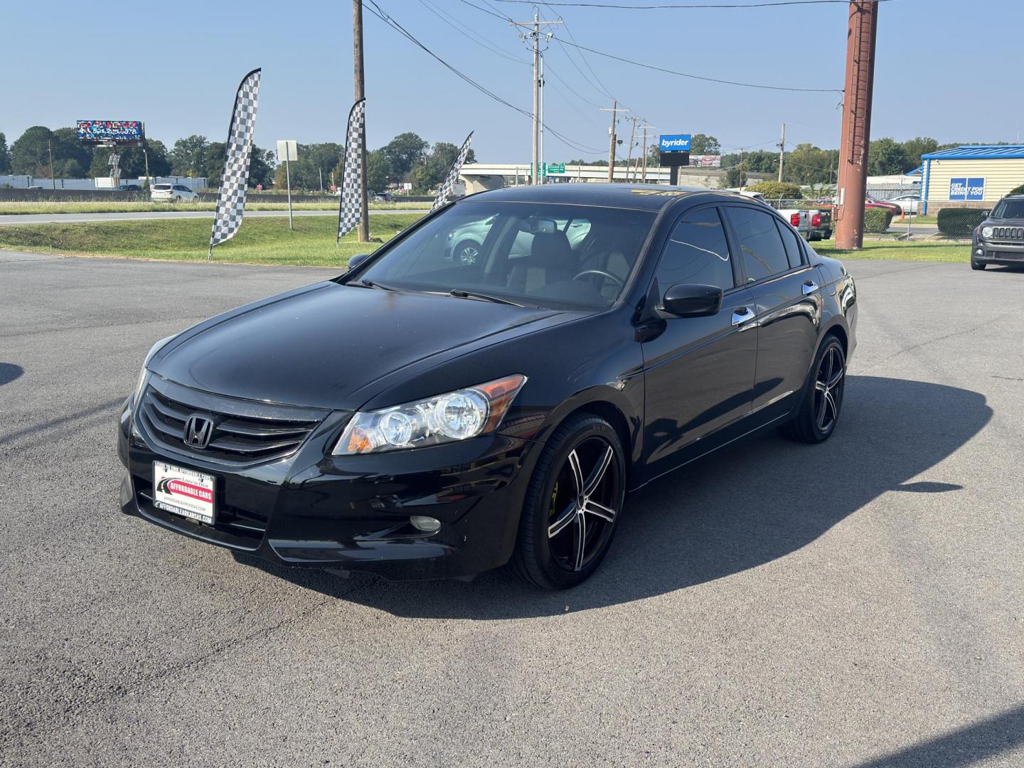 2012 Black Honda Accord (1HGCP3F89CA) with an V6, VTEC, 3.5 Liter engine, Automatic, 5-Spd transmission, located at 8008 Warden Rd, Sherwood, AR, 72120, (501) 801-6100, 34.830078, -92.186684 - Photo#3