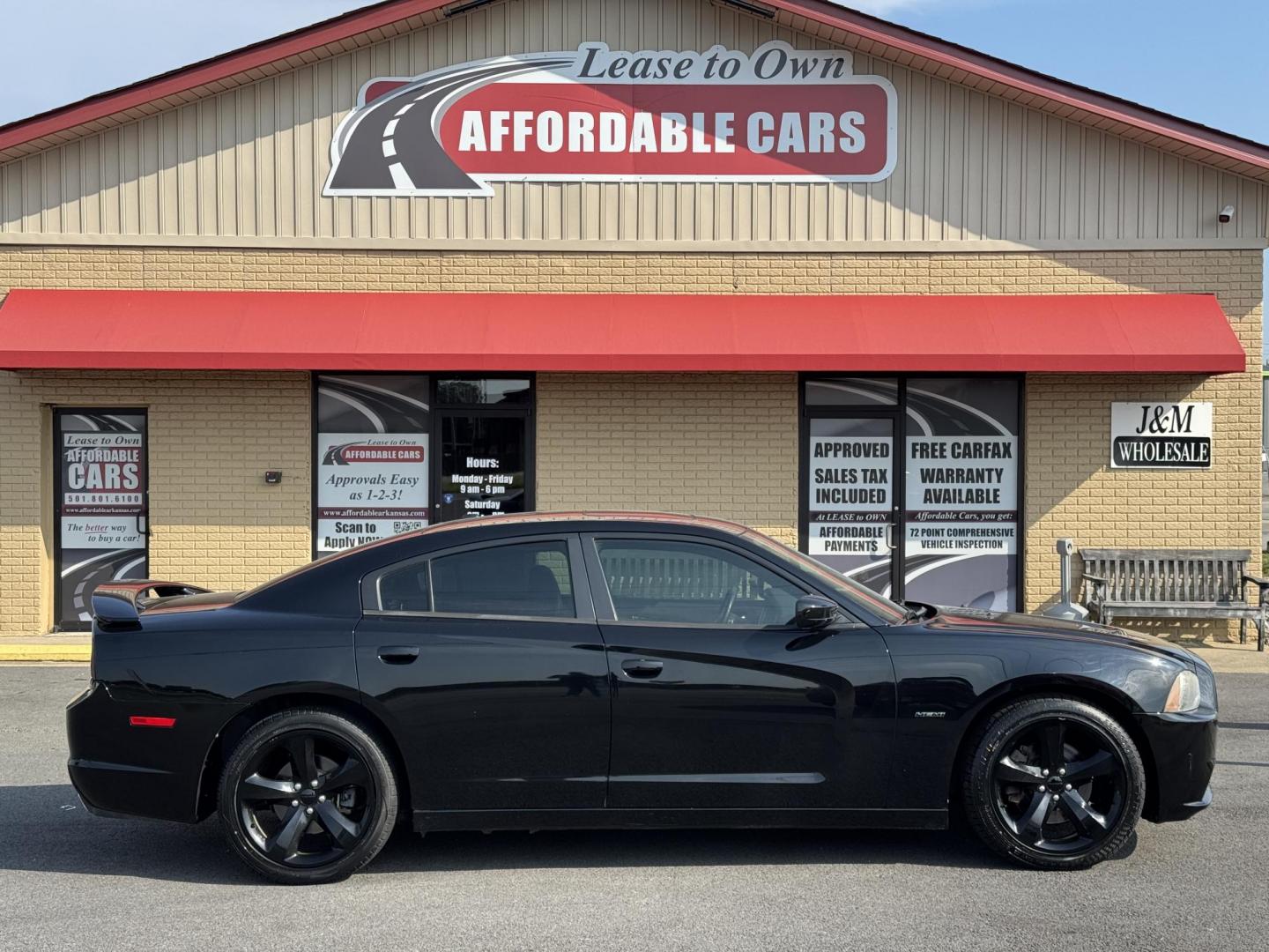 2014 Black Dodge Charger (2C3CDXCT3EH) with an V8, HEMI, 5.7 Liter engine, Automatic, 5-Spd transmission, located at 8008 Warden Rd, Sherwood, AR, 72120, (501) 801-6100, 34.830078, -92.186684 - Photo#0