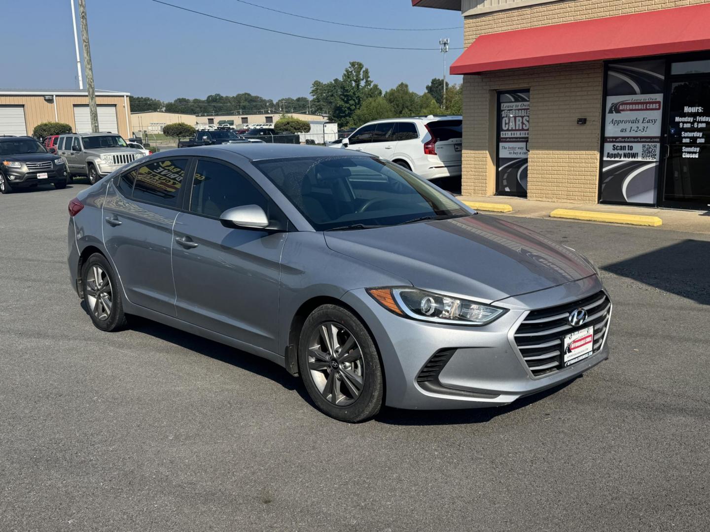 2017 Silver Hyundai Elantra (5NPD84LF3HH) with an 4-Cyl, 2.0 Liter engine, Auto, 6-Spd Shiftronic transmission, located at 8008 Warden Rd, Sherwood, AR, 72120, (501) 801-6100, 34.830078, -92.186684 - Photo#1