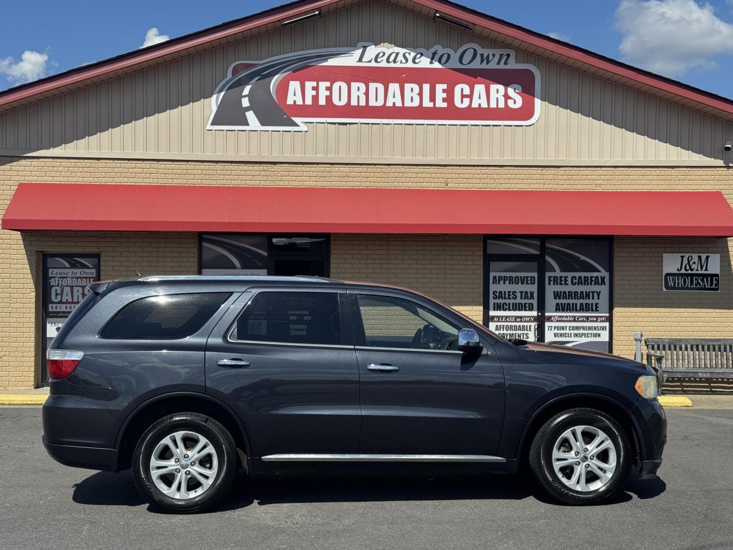 2013 Gray Dodge Durango (1C4RDHAG6DC) with an V6, 3.6 Liter engine, Auto, 5-Spd w/OD transmission, located at 8008 Warden Rd, Sherwood, AR, 72120, (501) 801-6100, 34.830078, -92.186684 - Photo#0