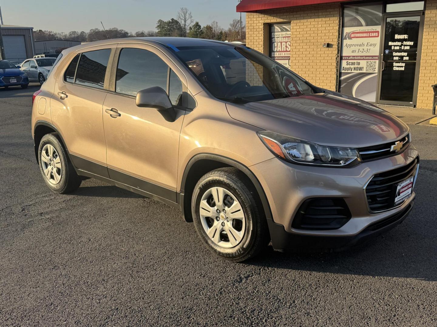 2018 Brown Chevrolet Trax (3GNCJKSB4JL) with an 4-Cyl, ECOTEC Turbo, 1.4L engine, Automatic, 6-Spd transmission, located at 8008 Warden Rd, Sherwood, AR, 72120, (501) 801-6100, 34.830078, -92.186684 - Photo#1
