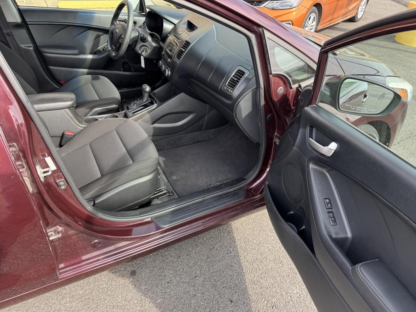 2017 Maroon Kia Forte (3KPFK4A72HE) with an 4-Cyl, 2.0 Liter engine, Automatic, 6-Spd transmission, located at 8008 Warden Rd, Sherwood, AR, 72120, (501) 801-6100, 34.830078, -92.186684 - Photo#8