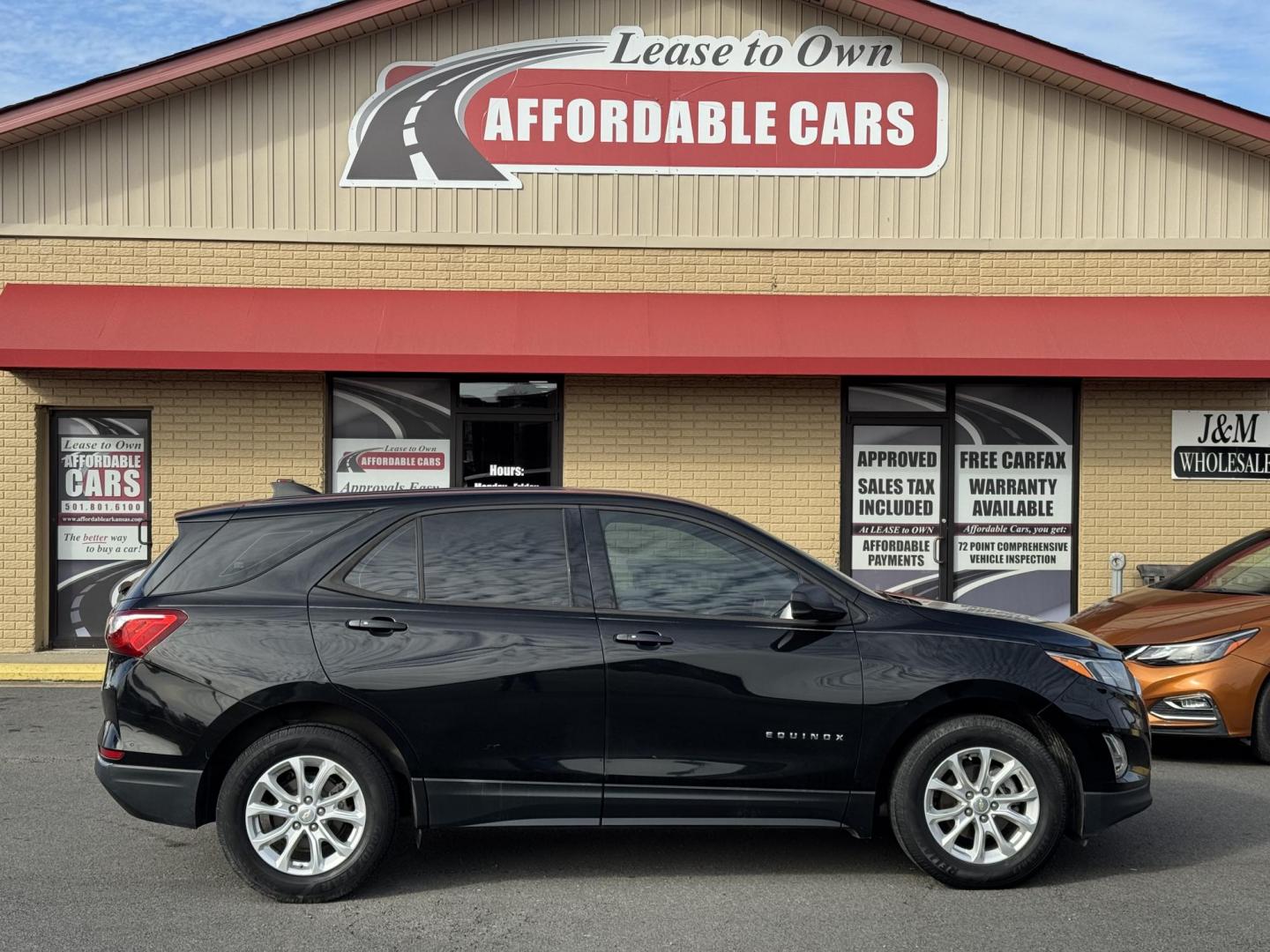 2018 Black Chevrolet Equinox (2GNAXHEV2J6) with an 4-Cyl, Turbo, 1.5 Liter engine, Automatic, 6-Spd w/Overdrive transmission, located at 8008 Warden Rd, Sherwood, AR, 72120, (501) 801-6100, 34.830078, -92.186684 - Photo#0