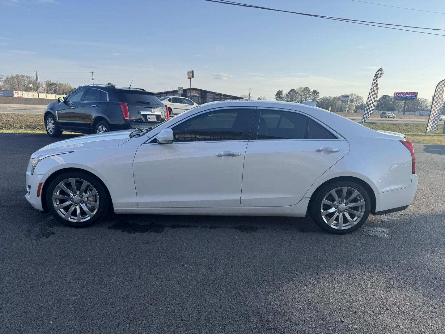 2017 White Cadillac ATS (1G6AB5RX4H0) with an 4-Cyl, Turbo, 2.0 Liter engine, Automatic, 8-Spd transmission, located at 8008 Warden Rd, Sherwood, AR, 72120, (501) 801-6100, 34.830078, -92.186684 - Photo#4