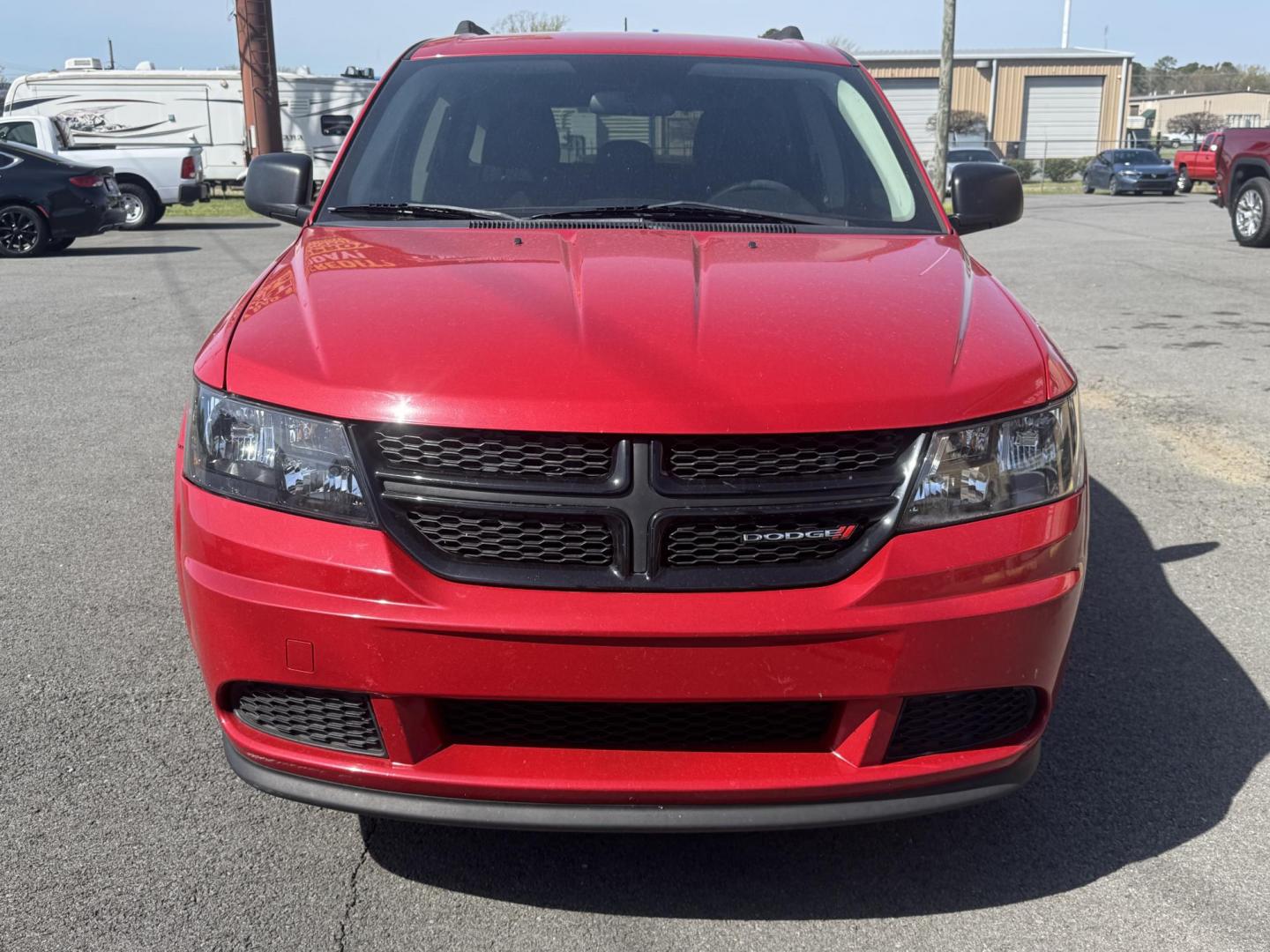 2018 Red Dodge Journey (3C4PDCAB8JT) with an 4-Cyl, 2.4 Liter engine, Automatic, 4-Spd w/AutoStick transmission, located at 8008 Warden Rd, Sherwood, AR, 72120, (501) 801-6100, 34.830078, -92.186684 - Photo#2
