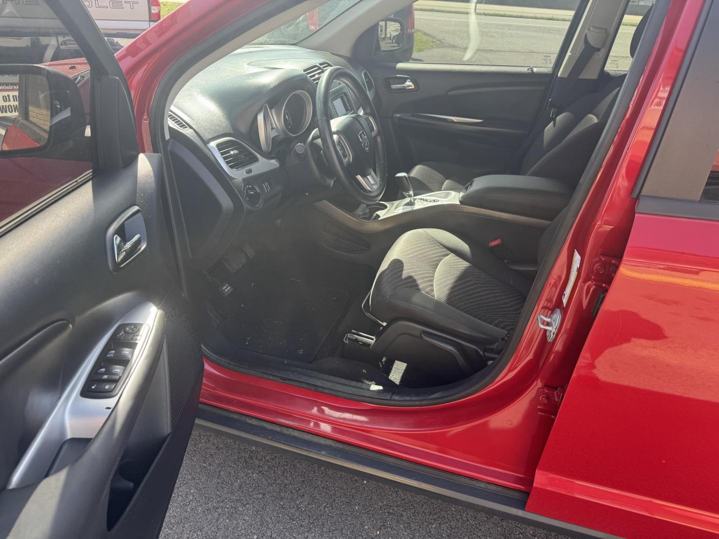 2018 Red Dodge Journey (3C4PDCAB8JT) with an 4-Cyl, 2.4 Liter engine, Automatic, 4-Spd w/AutoStick transmission, located at 8008 Warden Rd, Sherwood, AR, 72120, (501) 801-6100, 34.830078, -92.186684 - Photo#12